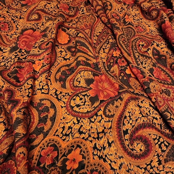 Vintage Floral Dolman Sleeve Midi / Maxi Dress - Picture 10 of 10